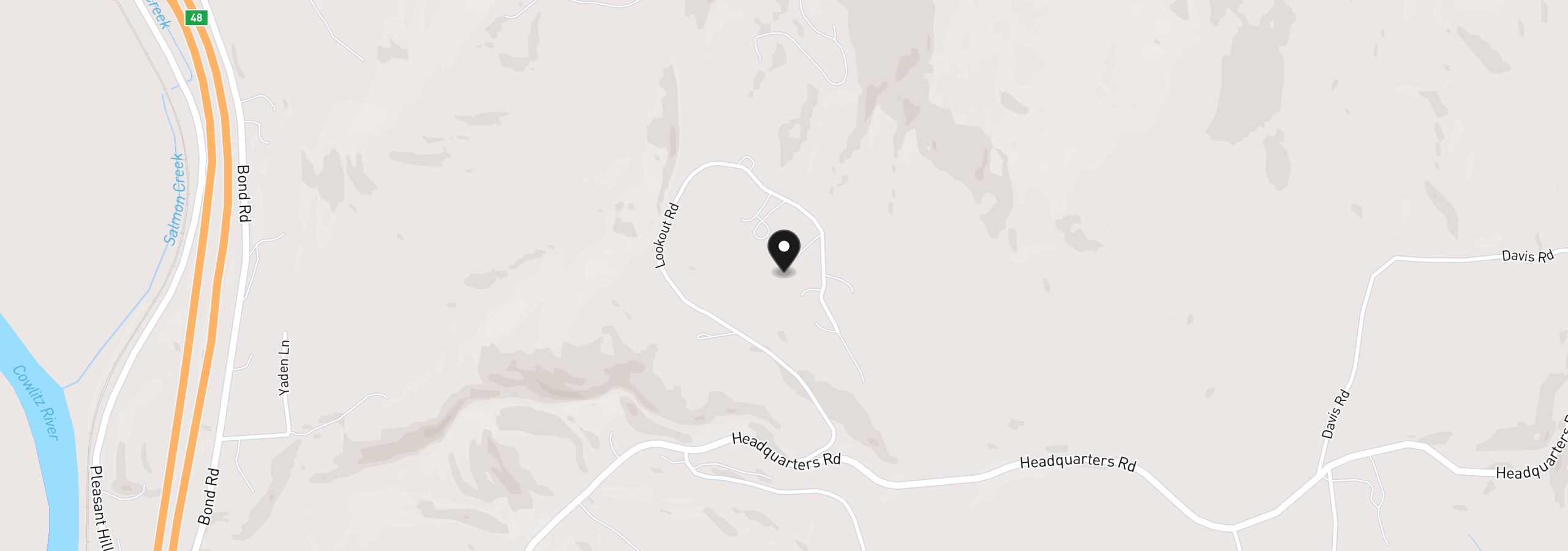 Map showing the location of 966 Lookout Rd, Castle Rock, Wa 98611