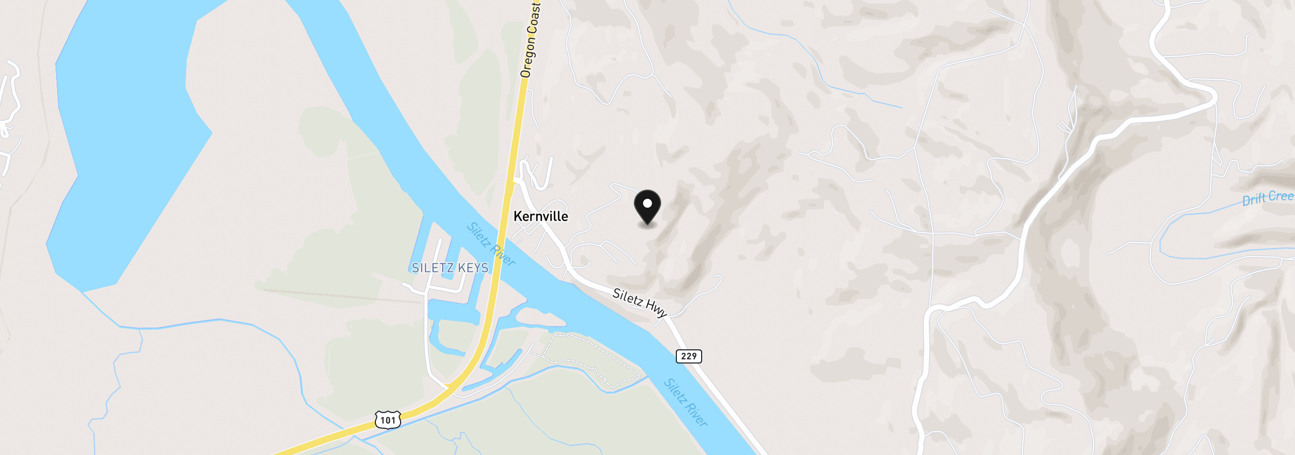 Map showing the location of 179 Siletz Hwy, Lincoln City, OR 97367