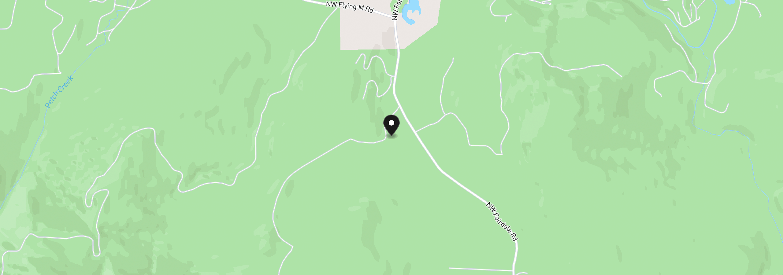 Map showing the location of 0 NW Fairdale Rd, Yamhill, OR 97148