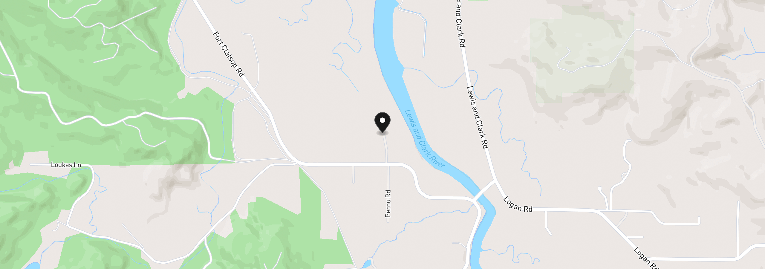Map showing the location of 90713 Fort Clatsop Rd, Astoria, OR 97103