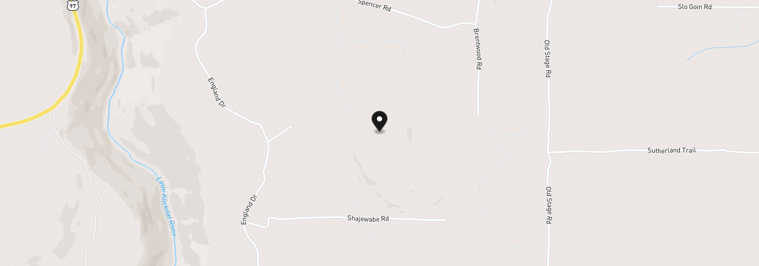 Map showing the location of 430 Hornet Ln, Goldendale, Wa 98620
