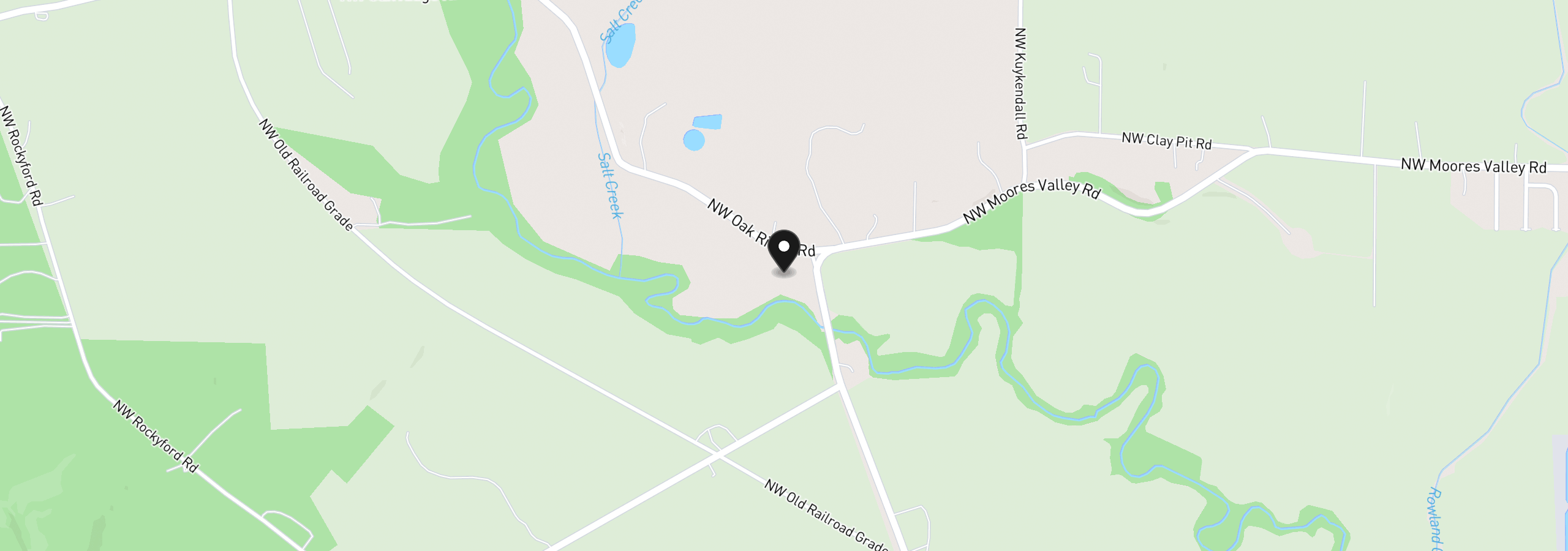 Map showing the location of 0 NW Oak Ridge Rd, Yamhill, OR 97148