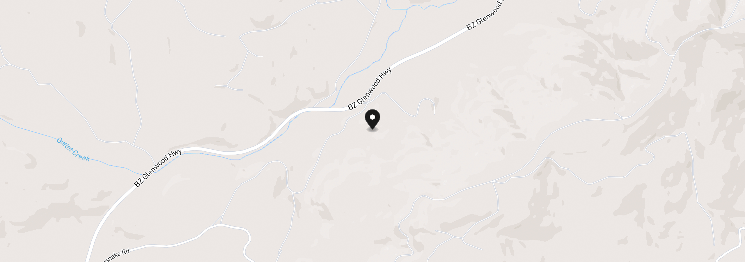 Map showing the location of Bz Glenwood Hwy 2, White Salmon, Wa 98672