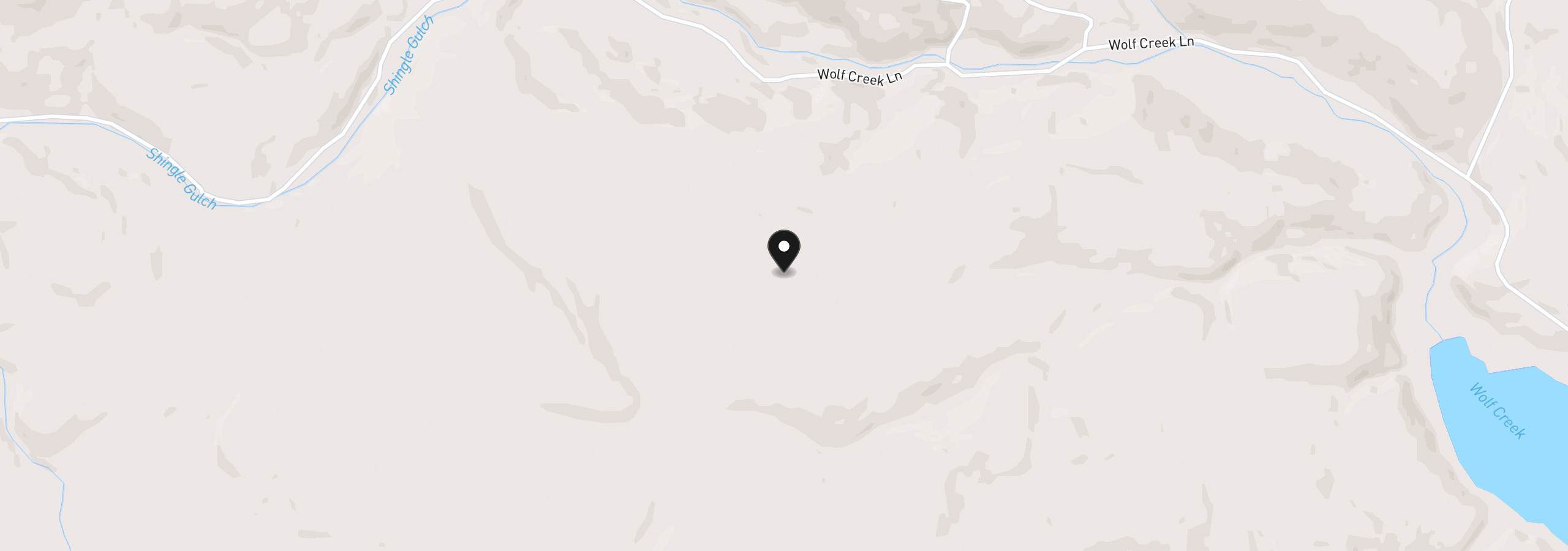 Map showing the location of 62924 Wolf Creek Ln, North Powder, OR 97867