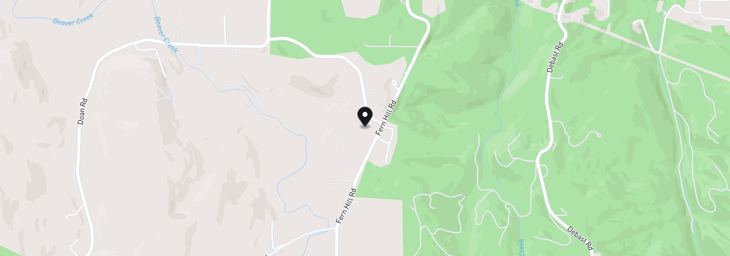 Map showing the location of 29374 Ferncrest Dr, Rainier, OR 97048
