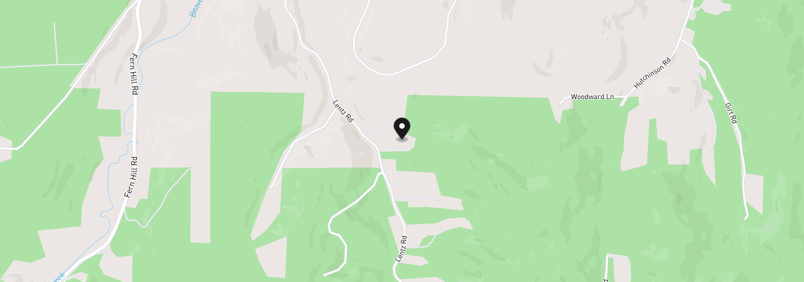 Map showing the location of 71822 Lentz Rd, Rainier, OR 97048