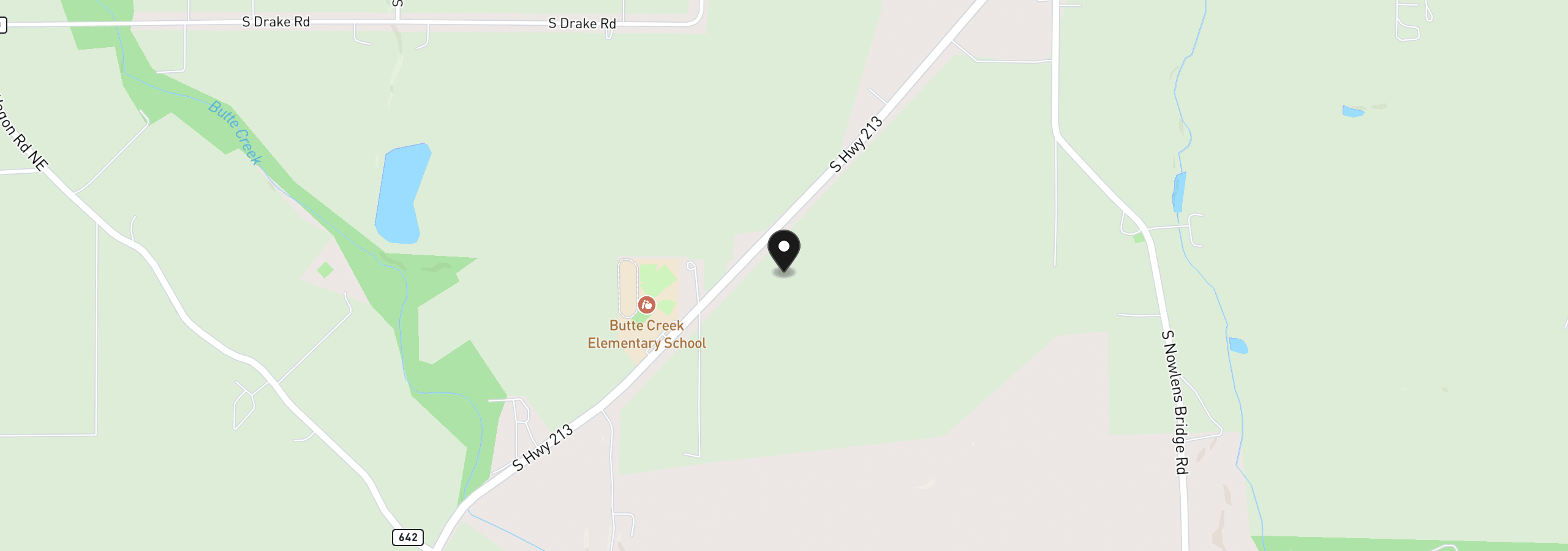 Map showing the location of 37486 S Hwy 213 (Adj to), Mt. Angel, OR 97362