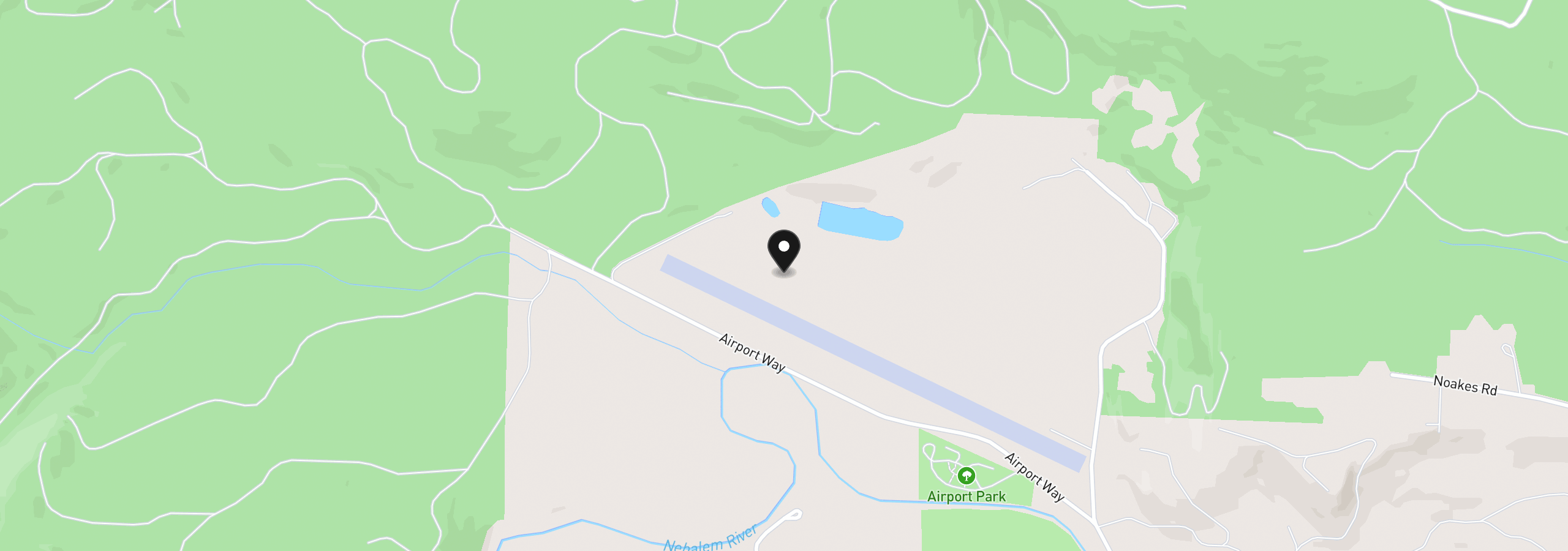 Map showing the location of 15165 Airport Way, Vernonia, OR 97064