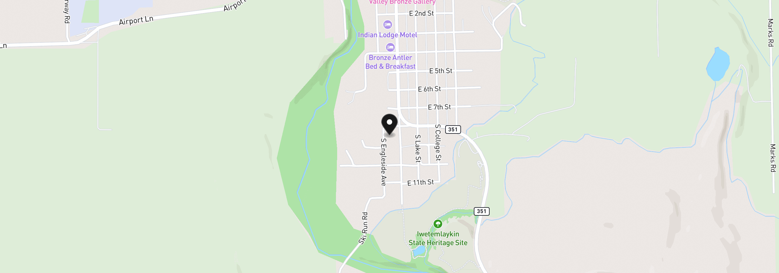 Map showing the location of 802 Engleside Ave, Joseph, OR 97846