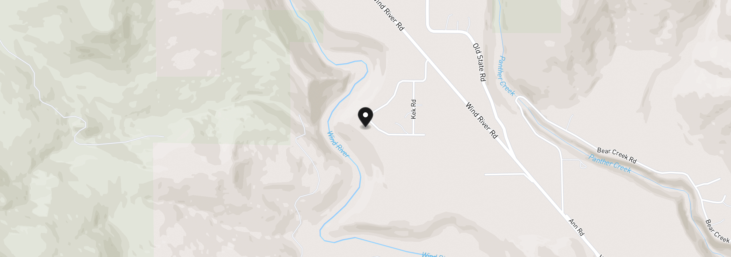 Map showing the location of Boulder ridge, Carson, Wa 98610