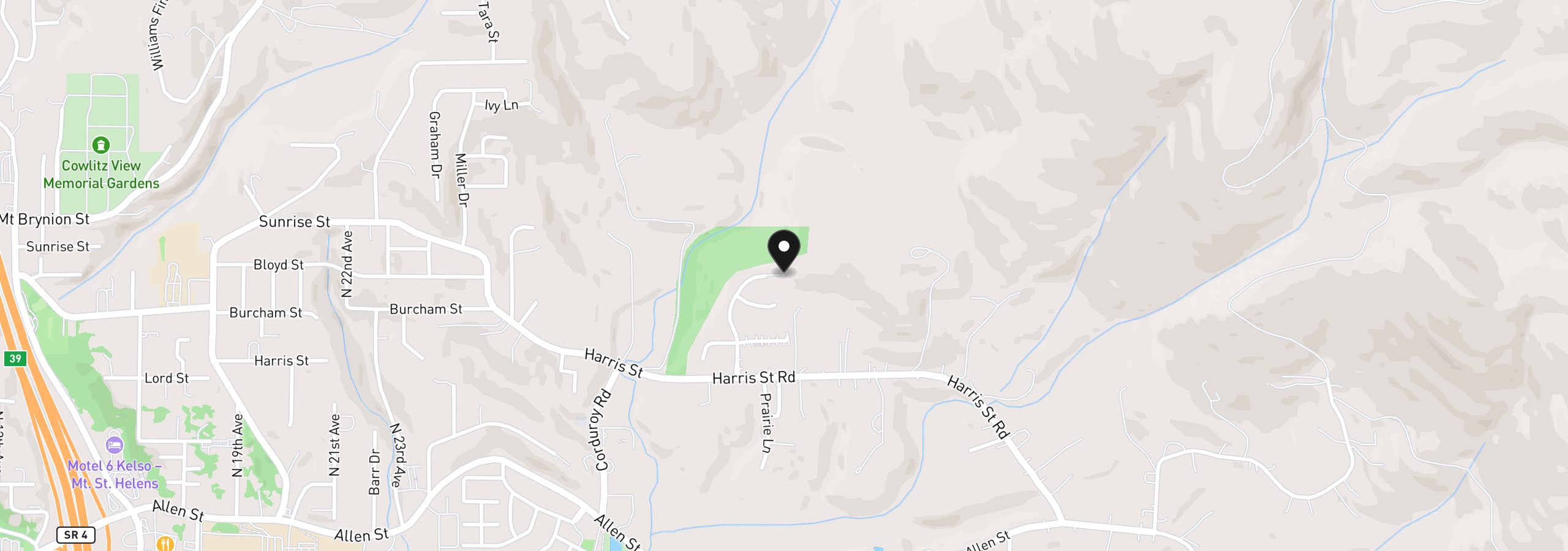 Map showing the location of 945 Edinburgh Ct, Kelso, Wa 98626