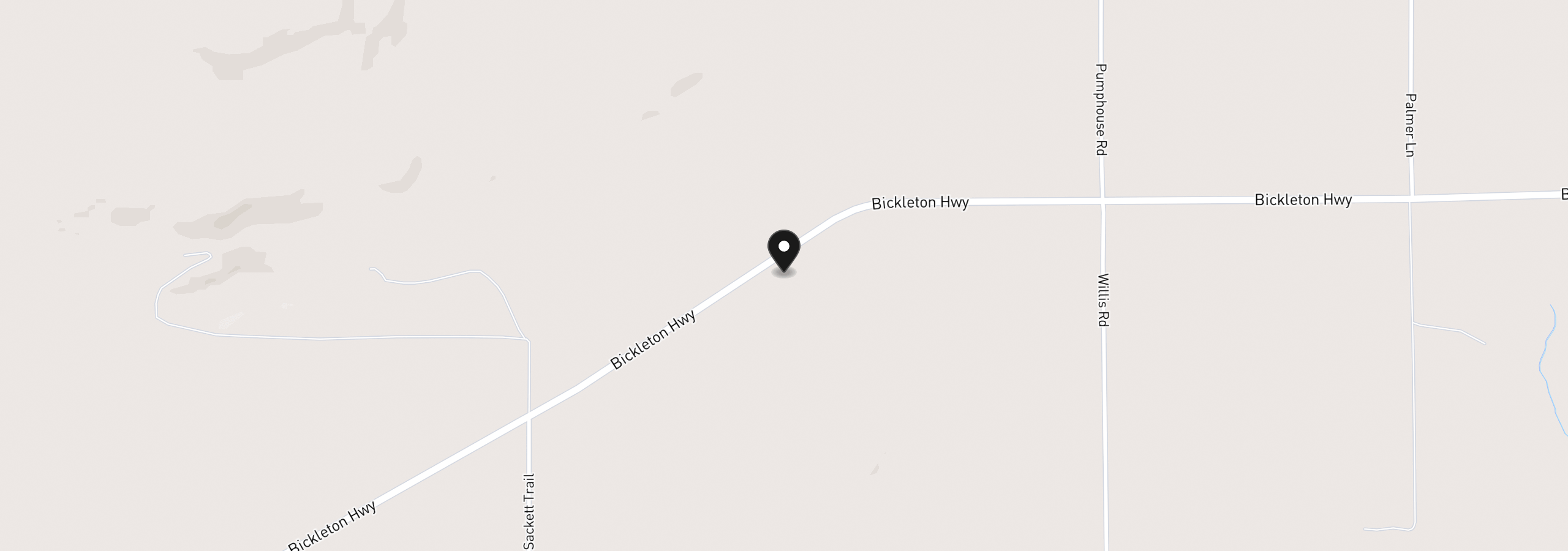 Map showing the location of 390 Bickleton Hwy, Goldendale, Wa 98620