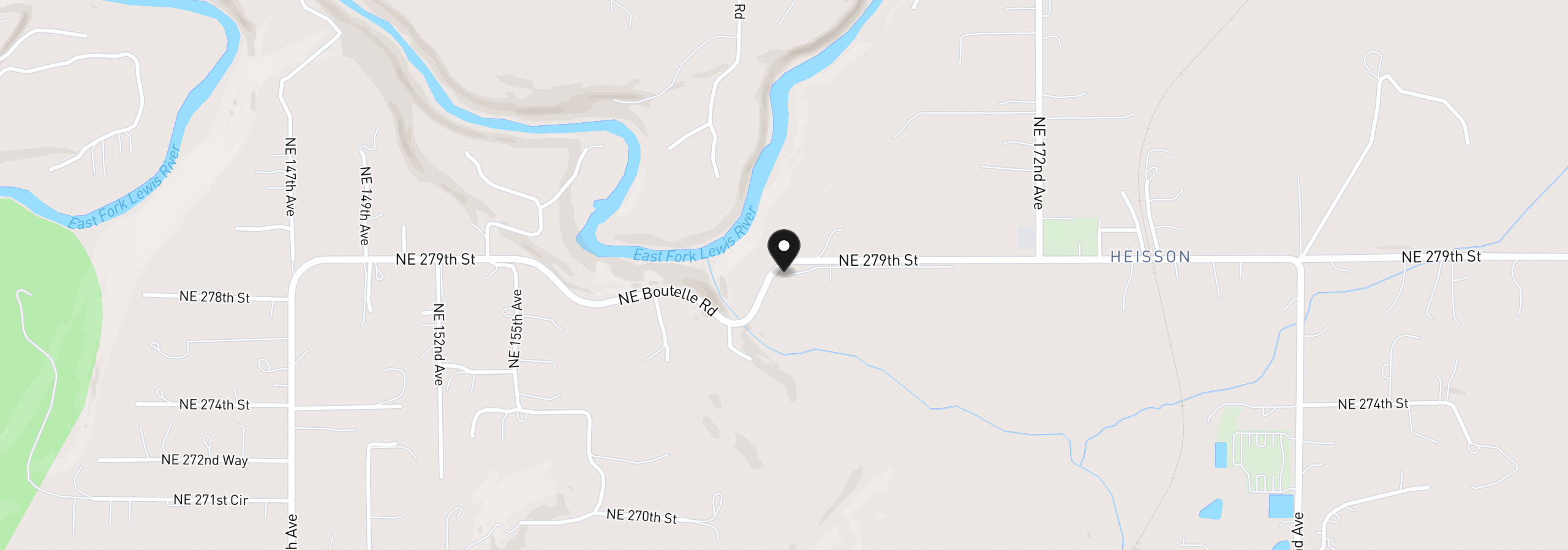 Map showing the location of 17003 NE 281st St, Battle Ground, Wa 98604