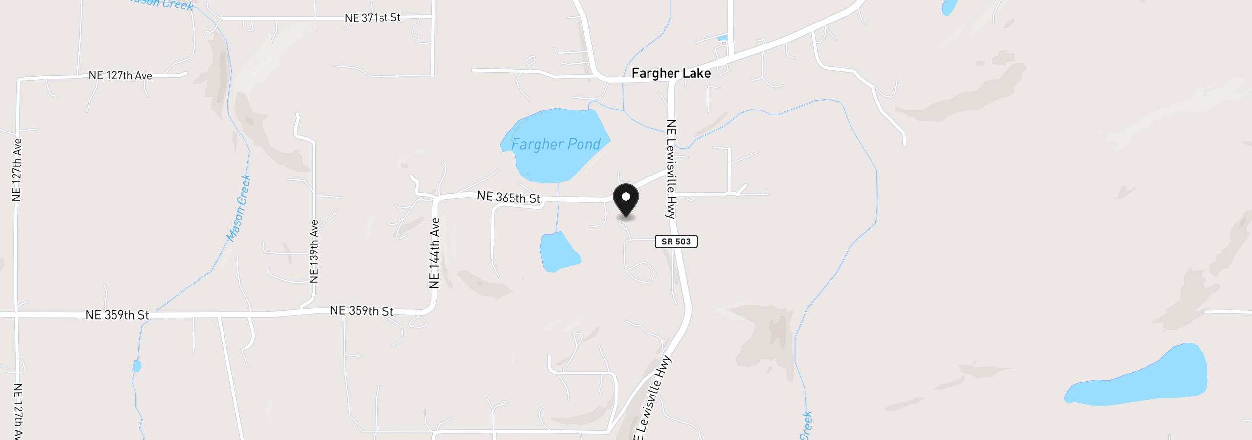 Map showing the location of 36206 NE Lewisville Hwy, Yacolt, Wa 98675