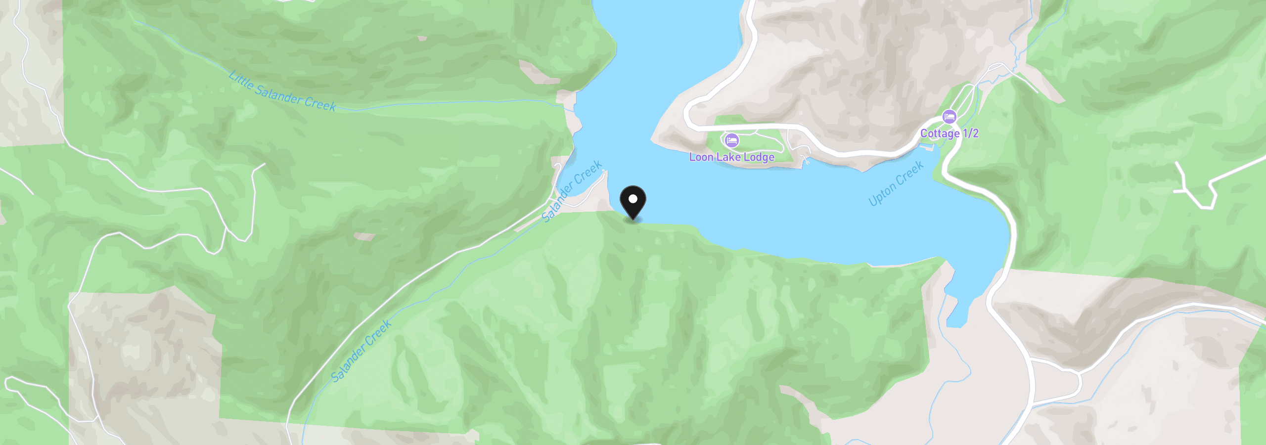 Map showing the location of 1901 Loon Lake Lot 9 - 10 Rd, Reedsport, OR 97467