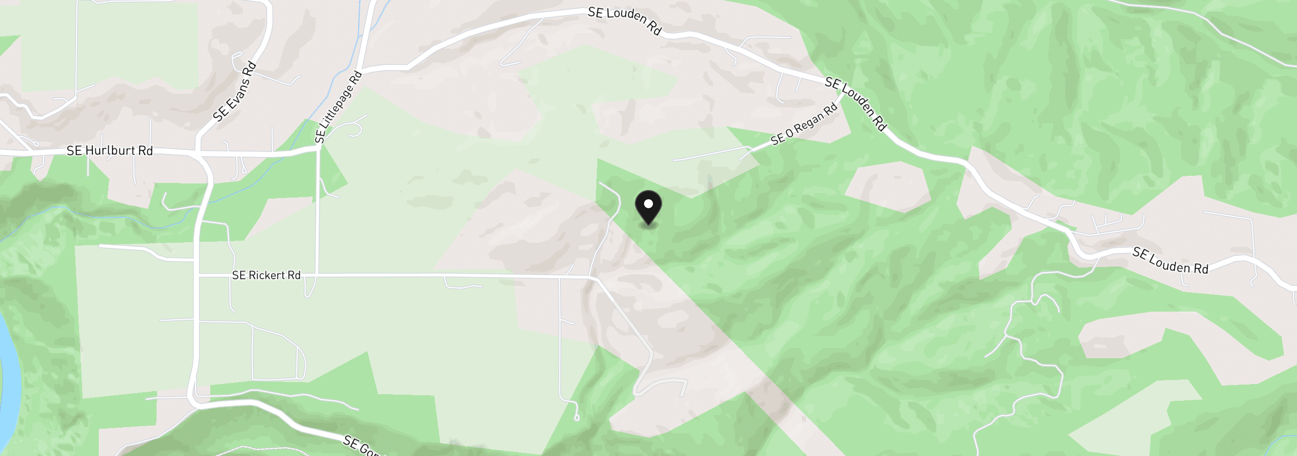 Map showing the location of 38041 SE Rickert Rd, Corbett, OR 97019
