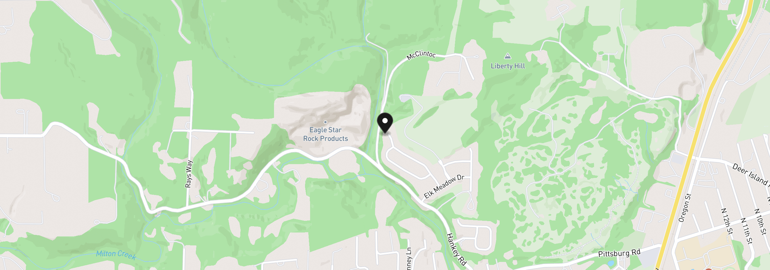 Map showing the location of 35460 Valley View Dr, St. Helens, OR 97051