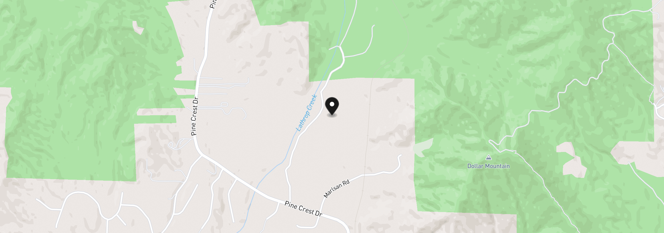 Map showing the location of 737 Pinecrest Dr, Grants Pass, OR 97526