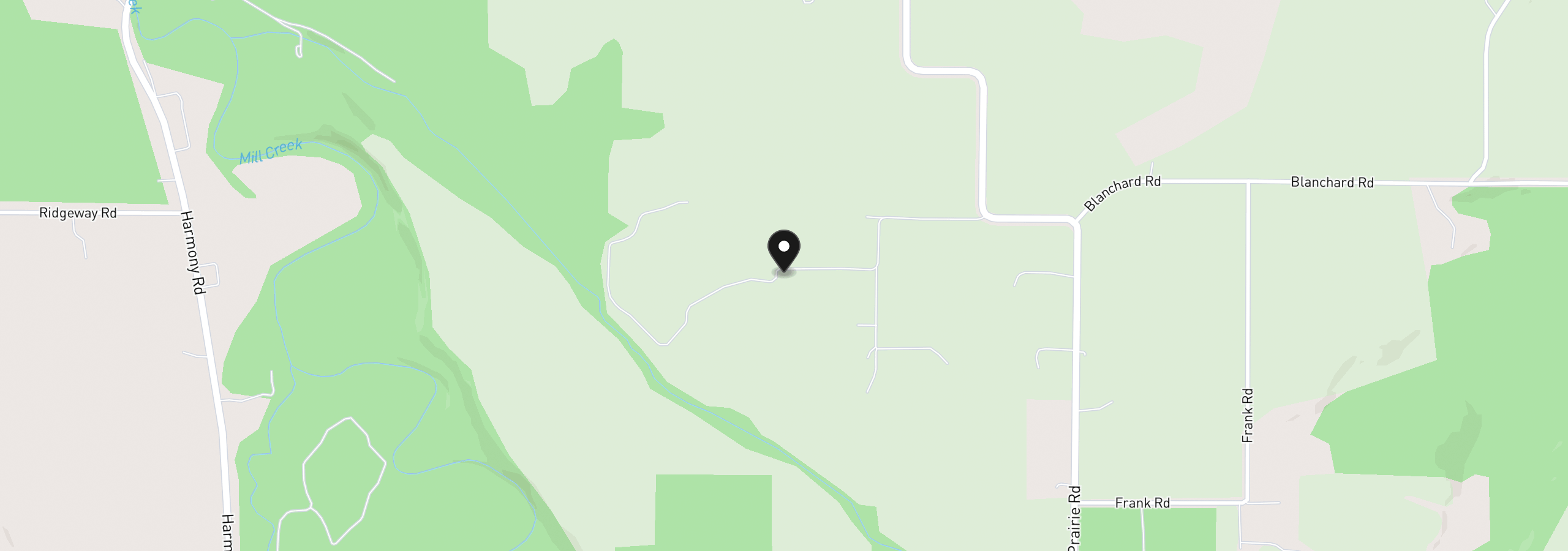 Map showing the location of 7115 Red Prairie Rd, Sheridan, OR 97378