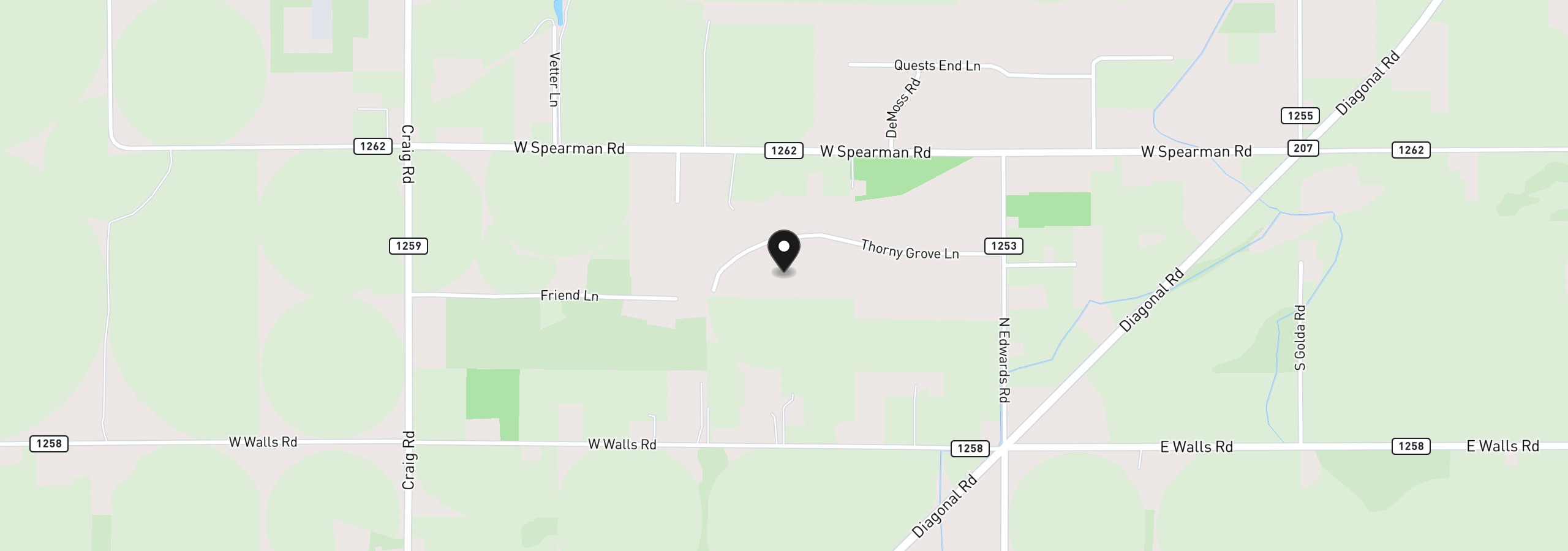 Map showing the location of 32852 Thorny Grove Ln, Hermiston, OR 97838