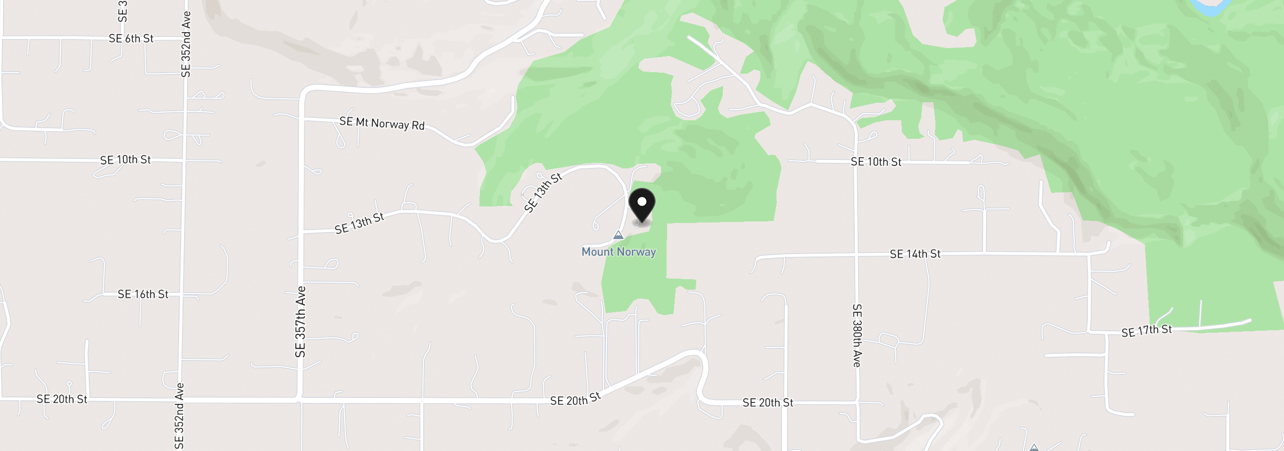 Map showing the location of 37020 SE 13th St, Washougal, Wa 98671