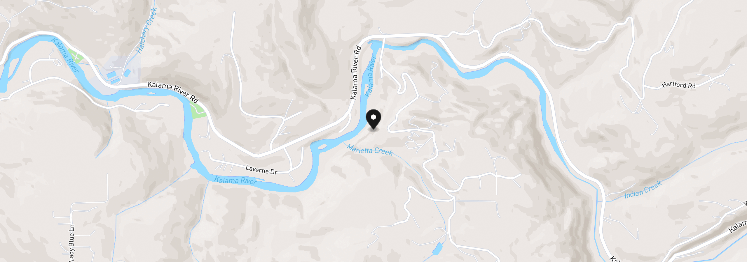 Map showing the location of Fallert Rd, Kalama, Wa 98625