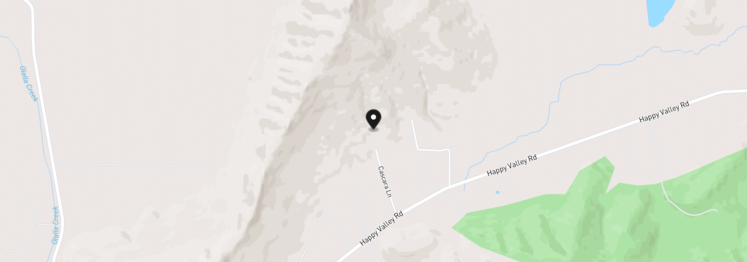 Map showing the location of 420 Cascara Ln, Roseburg, OR 97471