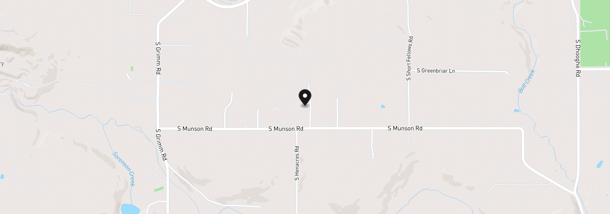 Map showing the location of 31403 S Long Fir Ct, Molalla, OR 97038