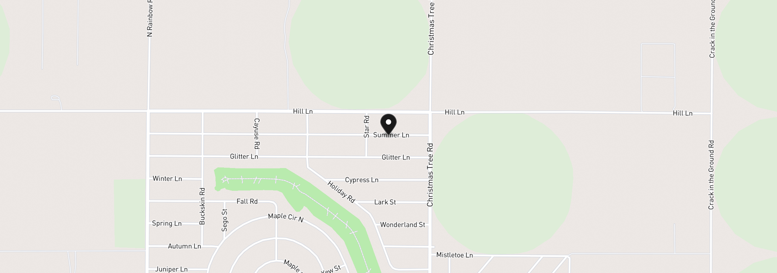 Map showing the location of Summer St 3800, Christmas Valley, OR 97641