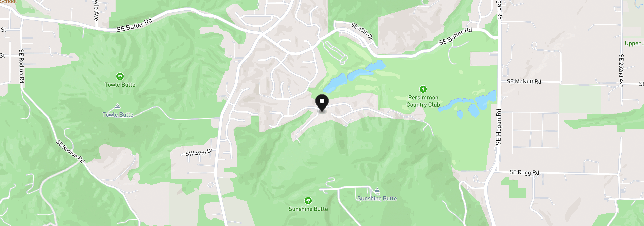 Map showing the location of 428 SE 46th Dr, Gresham, OR 97080