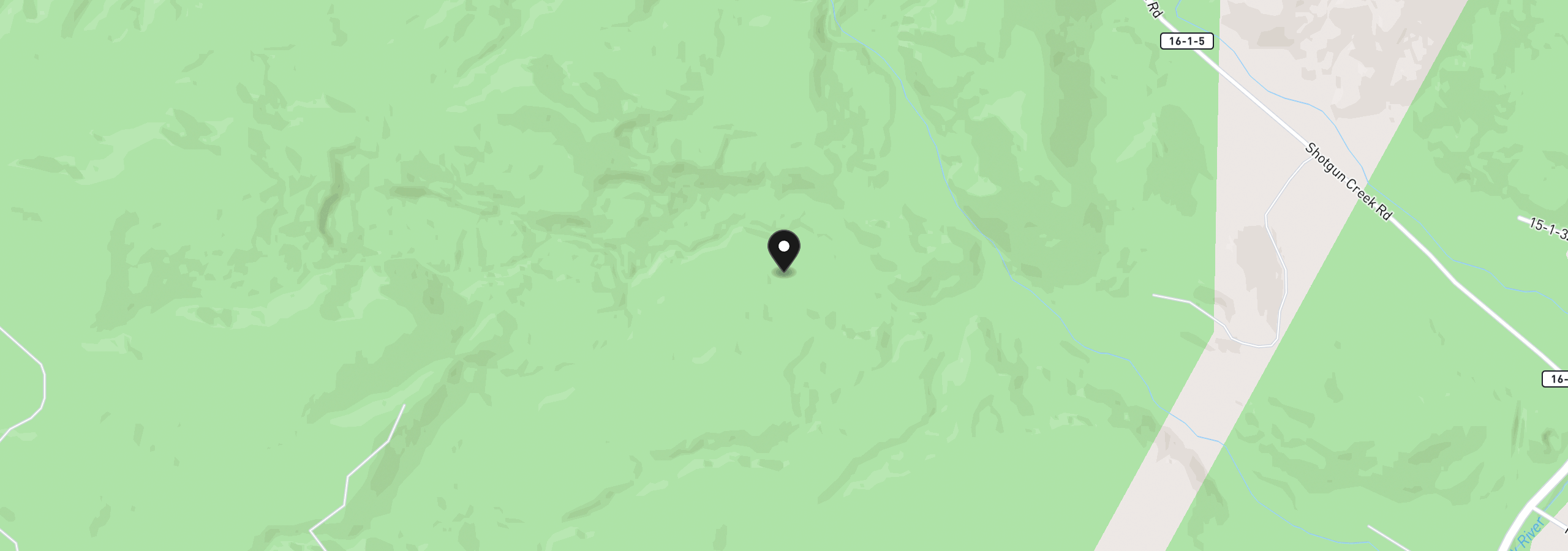 Map showing the location of 0 Shotgun Creek Rd, Marcola, OR 97454