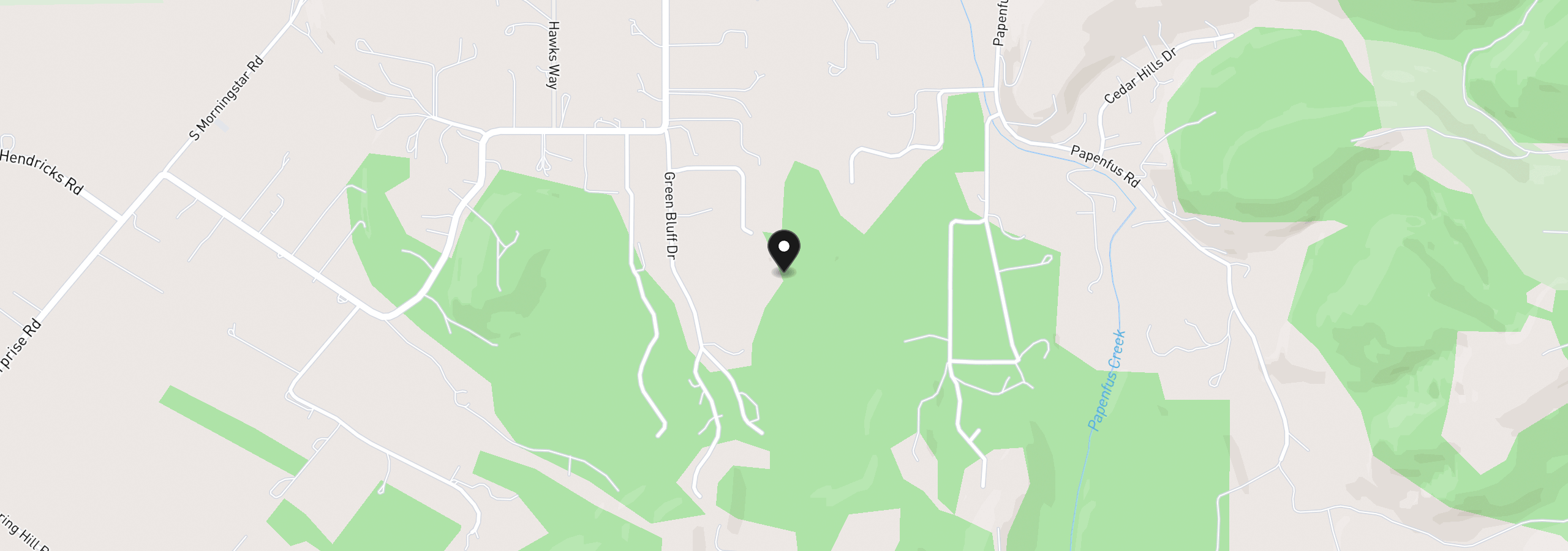 Map showing the location of Lazy E Way Parcel 3, Creswell, OR 97426