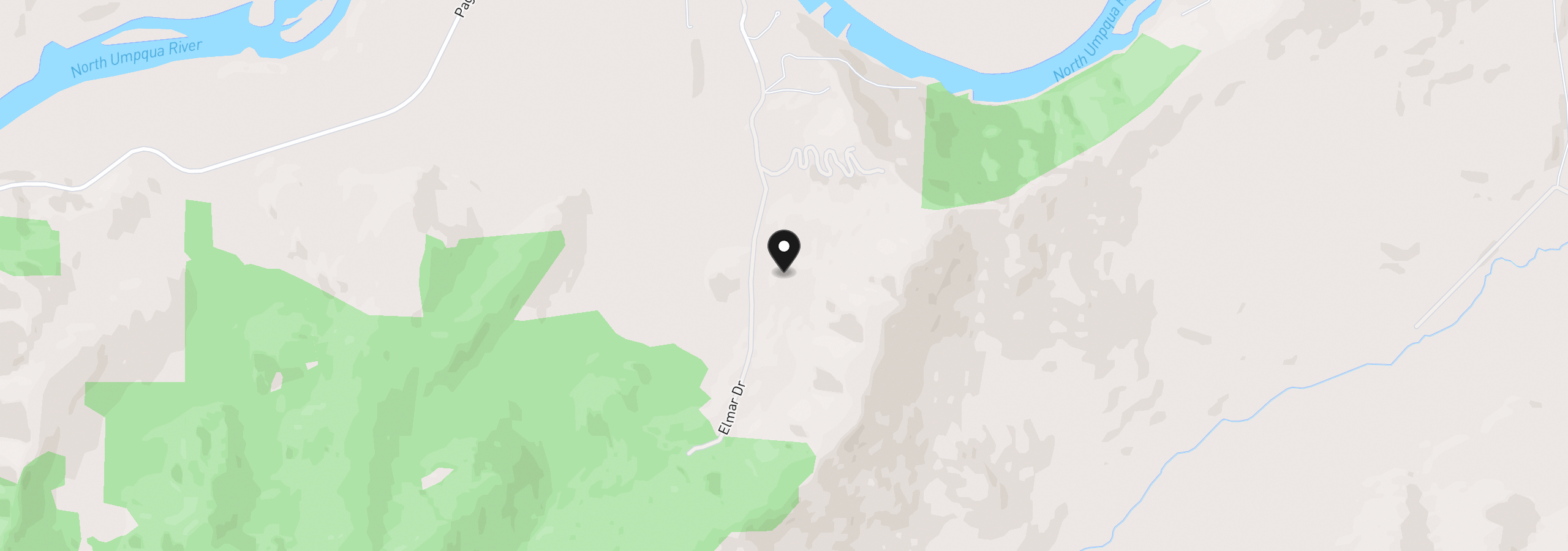 Map showing the location of 660 Elmar Dr, Winchester, OR 97495