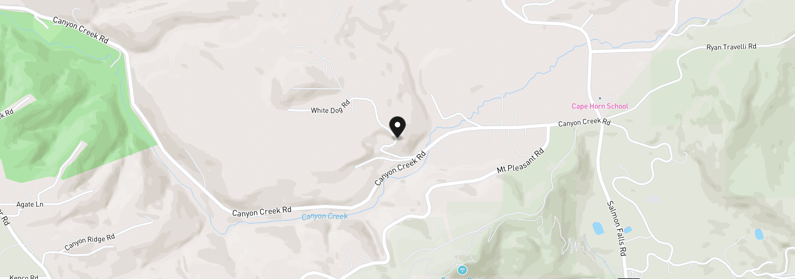 Map showing the location of 182 White Dog Rd, Washougal, Wa 98671