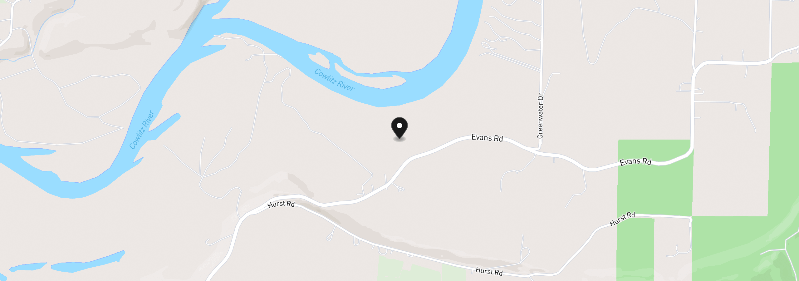 Map showing the location of 0 Evans Rd, Toledo, Wa 98591