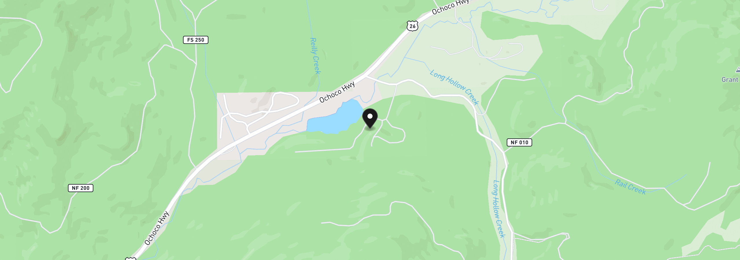 Map showing the location of 18144 NE Hamilton Butte Dr, Prineville, OR 97754