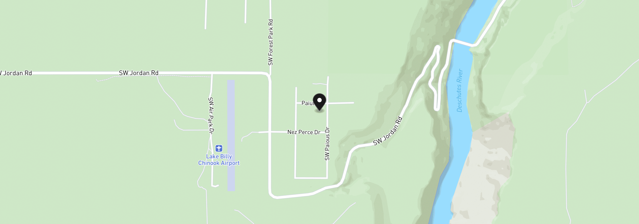 Map showing the location of 8152 SW Paious Dr, Culver, OR 97734
