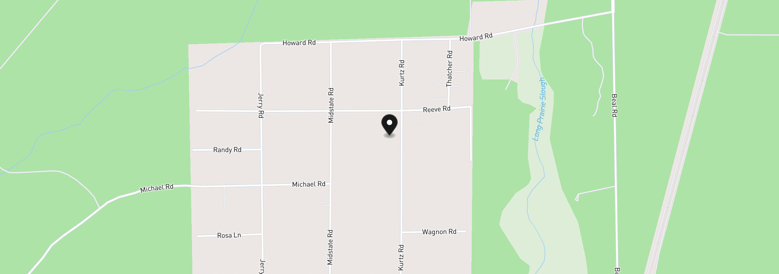 Map showing the location of 149930 Kurtz Rd, La Pine, OR 97739