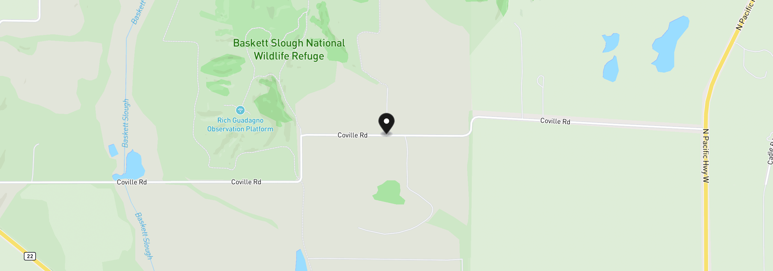 Map showing the location of 0 Coville Rd, Dallas, OR 97338