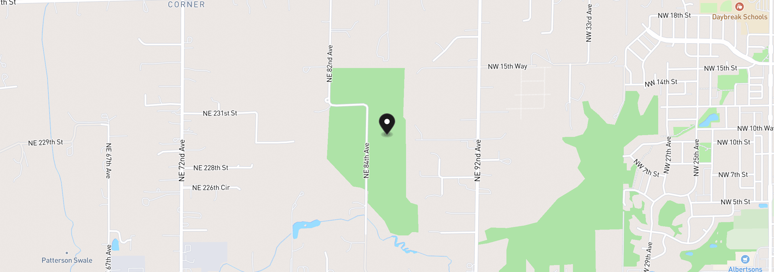 Map showing the location of 22901 NE 84th Ave, Battle Ground, Wa 98604