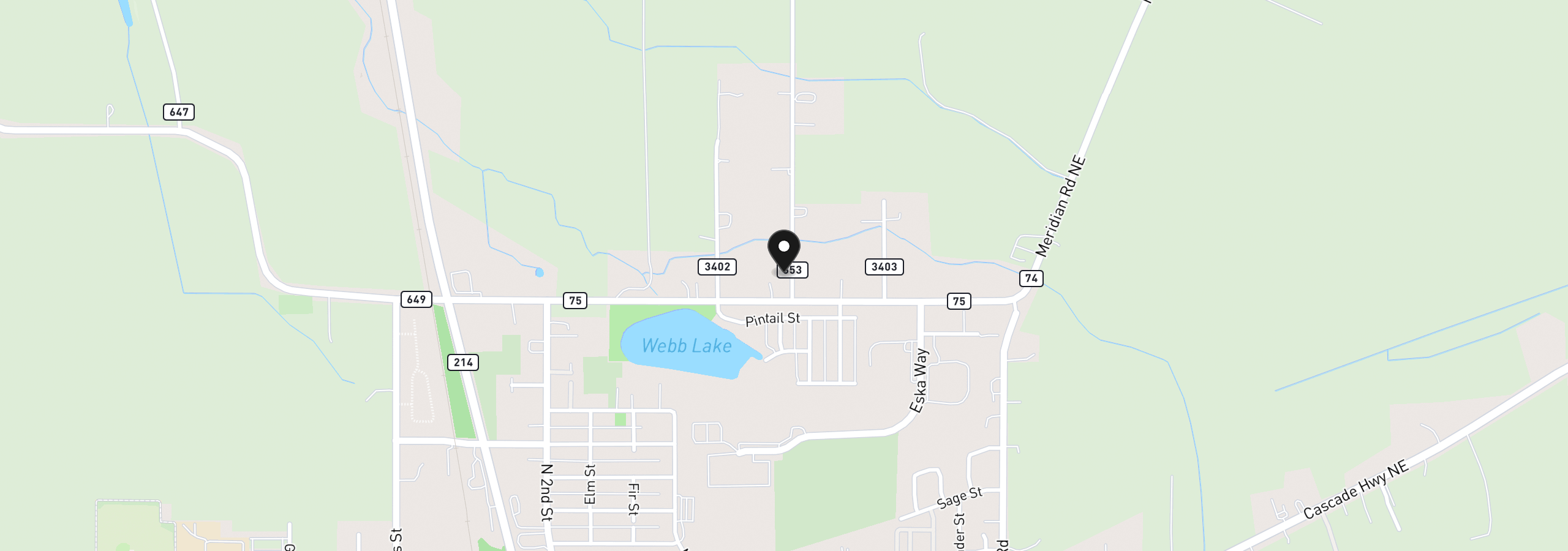 Map showing the location of 6647 Quarry Rd, Silverton, OR 97381