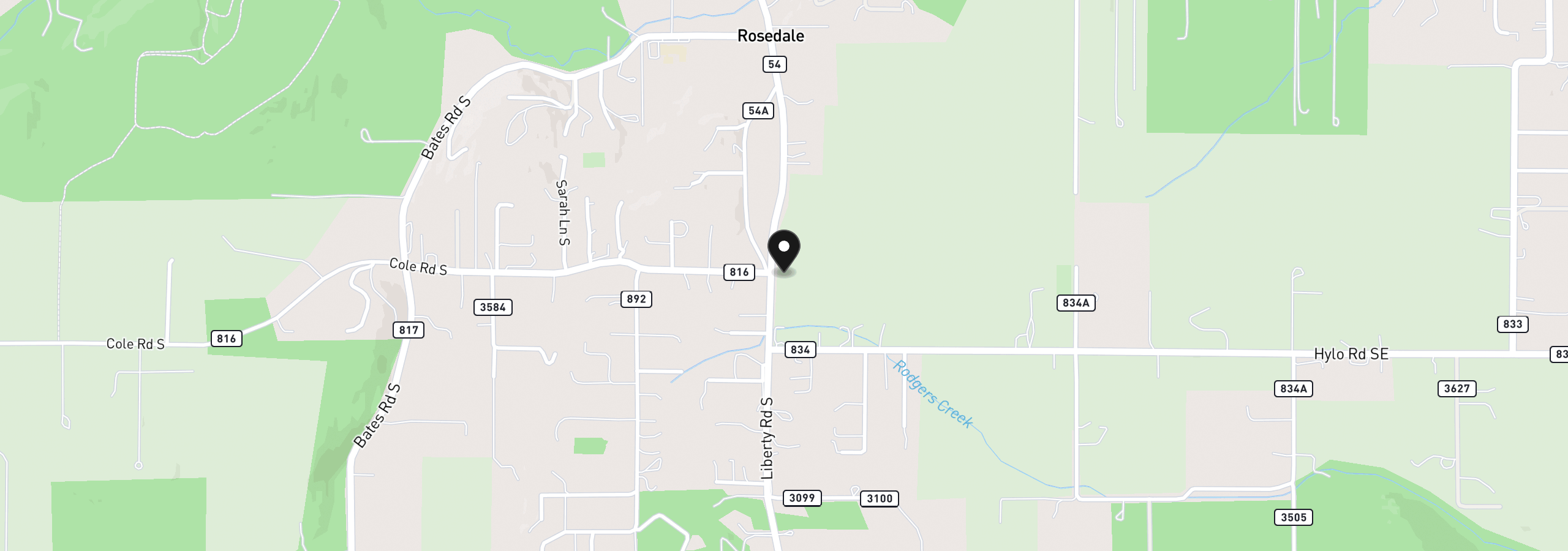 Map showing the location of Parcel 2 Liberty Rd, Salem, OR 97306