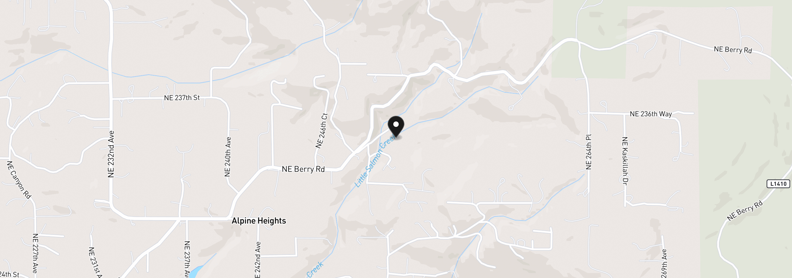 Map showing the location of 000 NE Schauer Dr, Battle Ground, Wa 98604