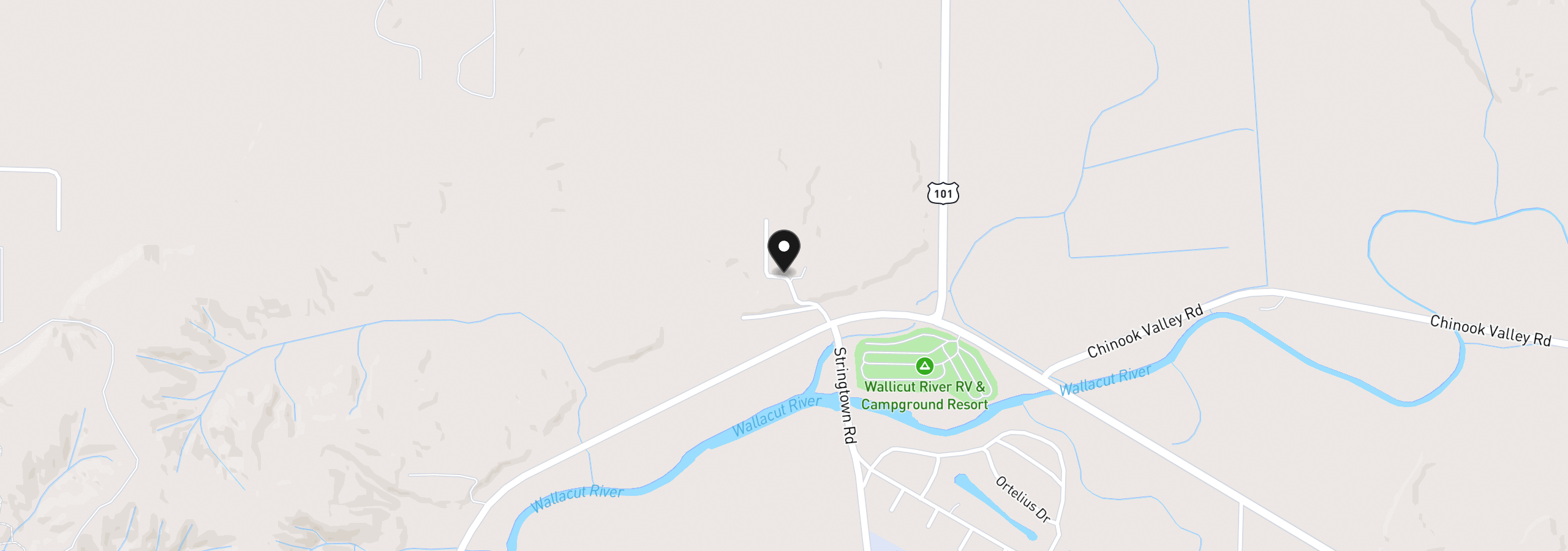 Map showing the location of 2902 Foxglove Ln, Ilwaco, Wa 98624