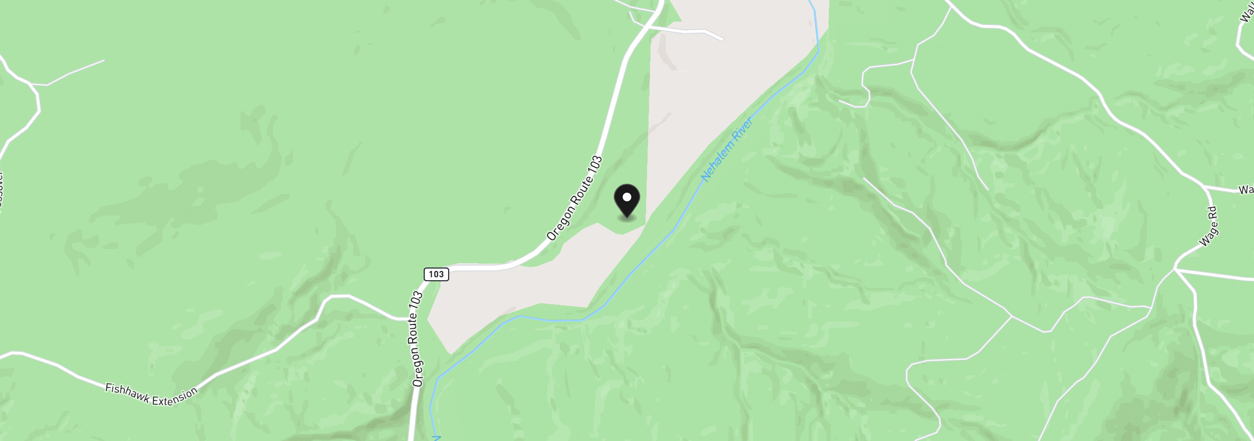 Map showing the location of 83195 Highway 103, Seaside, OR 97138