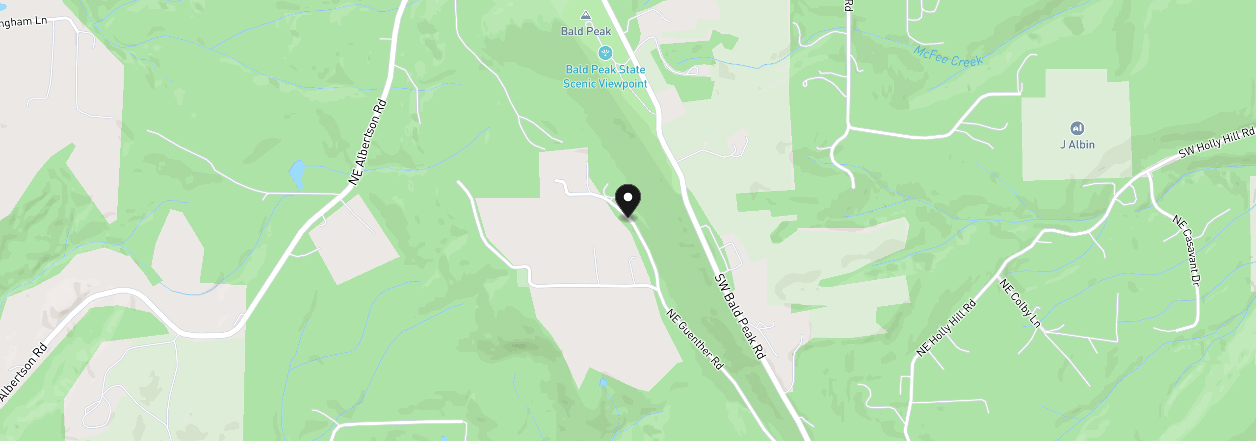 Map showing the location of 23999 NE Guenther Rd, Hillsboro, OR 97123