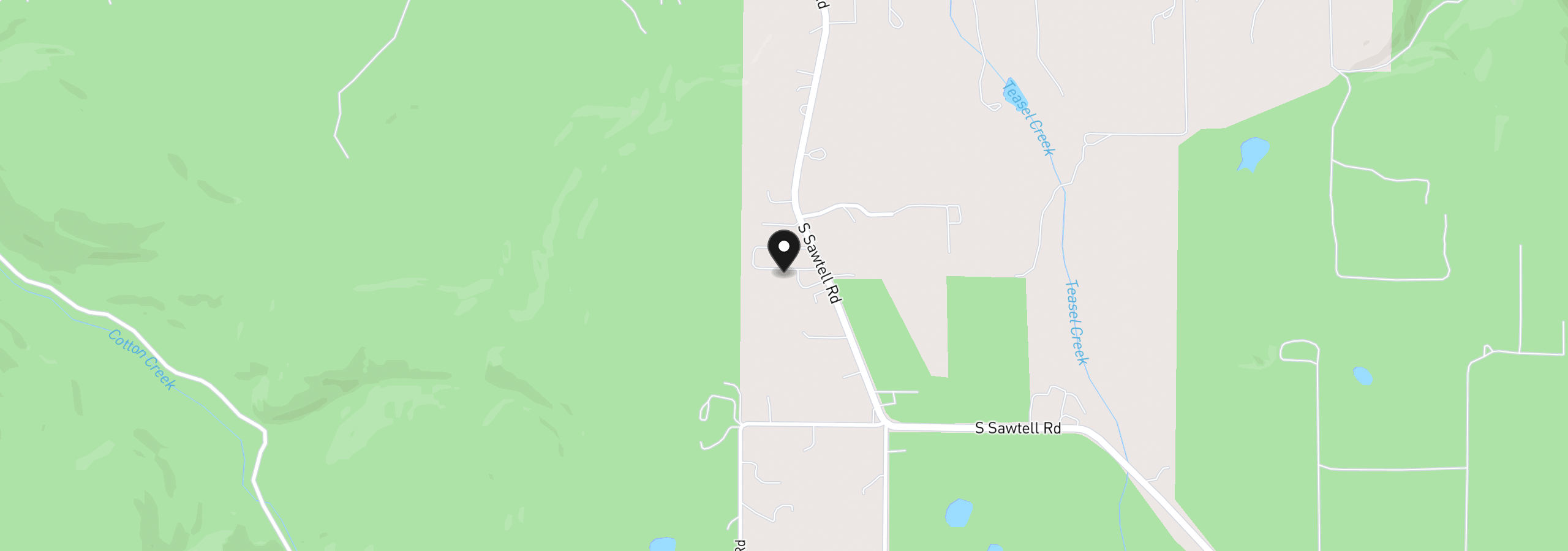 Map showing the location of 36451 S Sawtell Rd 8, Molalla, OR 97038
