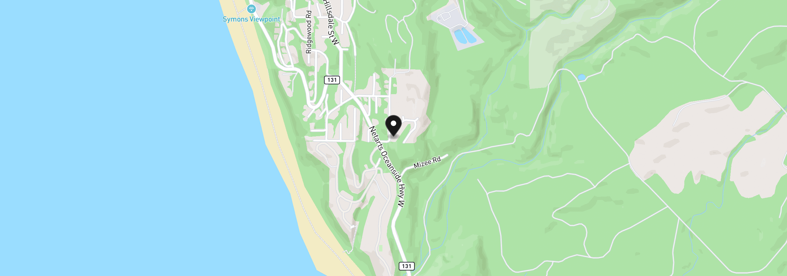 Map showing the location of 300 Roaring Tide Loop, Oceanside, OR 97134