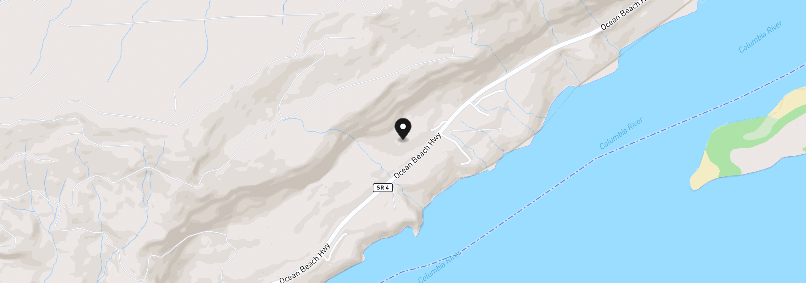 Map showing the location of 1669 E State Route 4, Cathlamet, Wa 98612