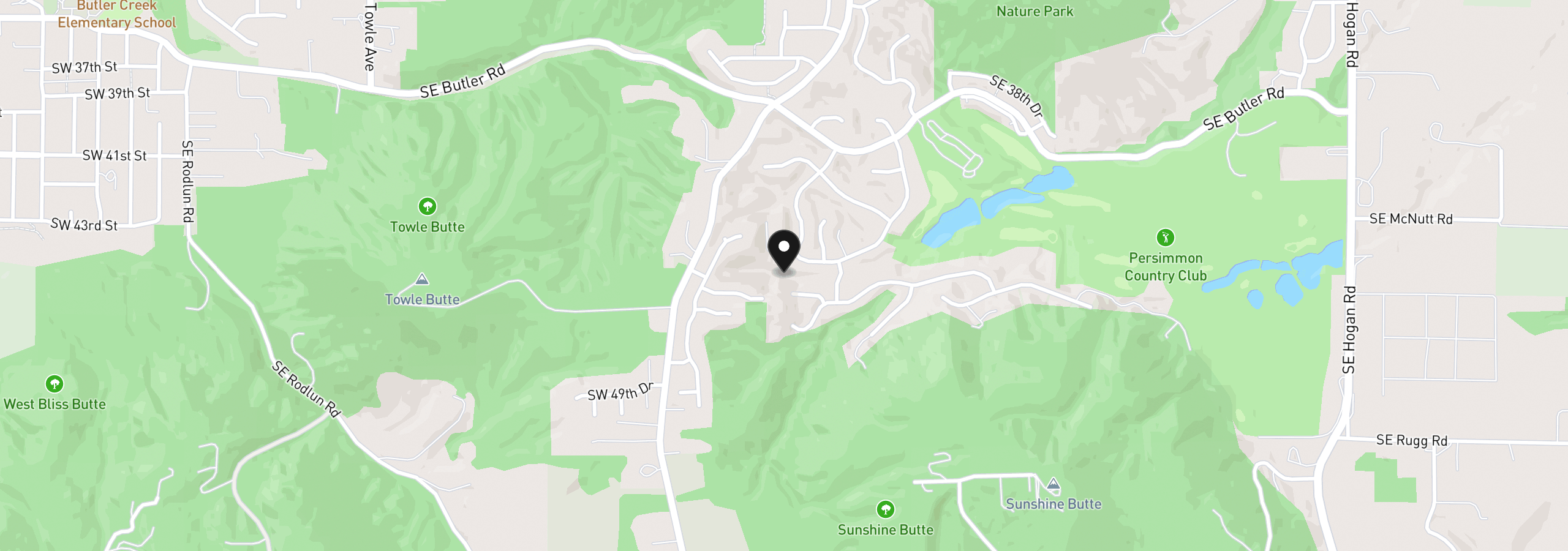 Map showing the location of 4304 SE Augusta Loop, Gresham, OR 97080